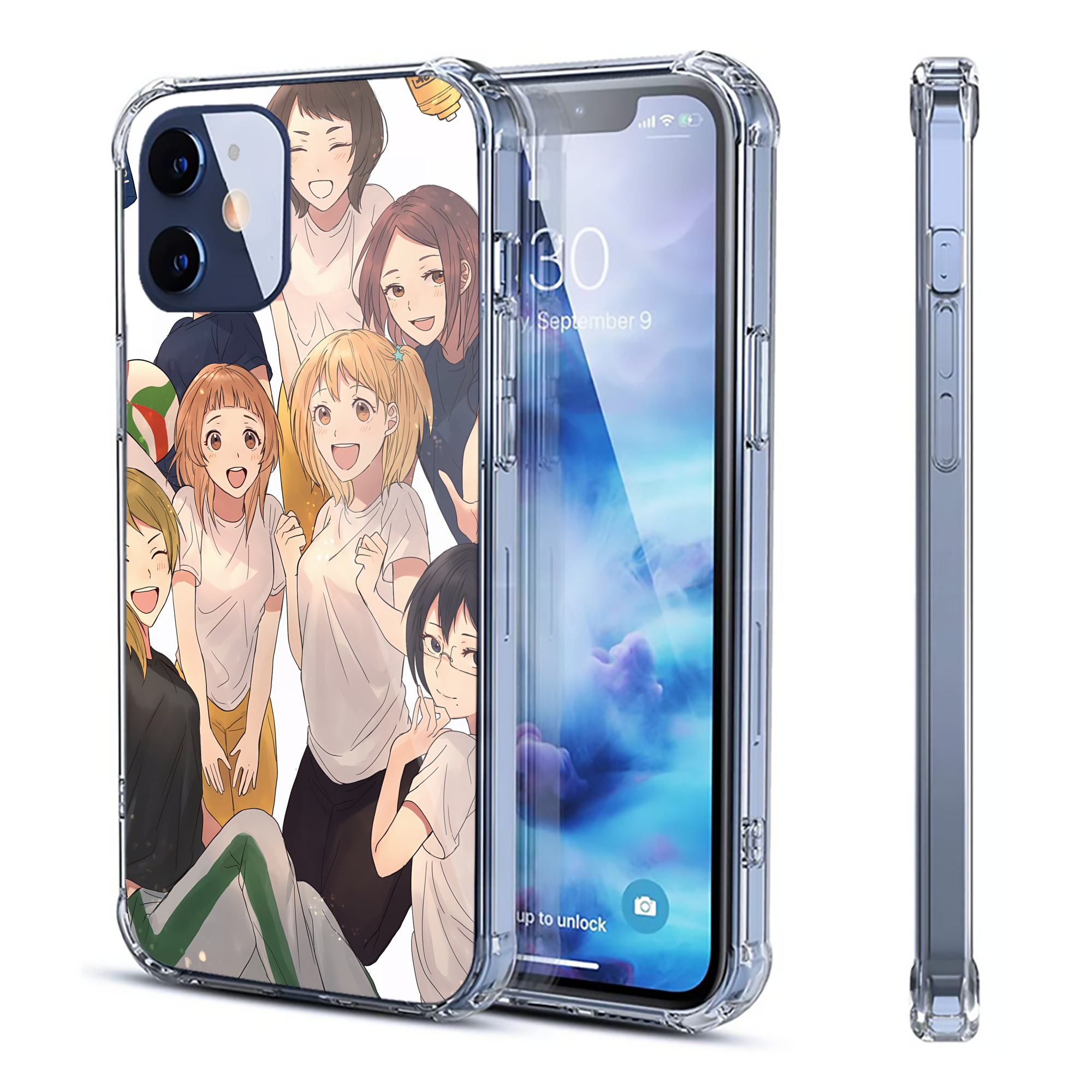 （画像用） ハイキュー!! Haikyu!! 【iPhone 12シリーズ対応】透明スマホケース（クリアソフトケース）
